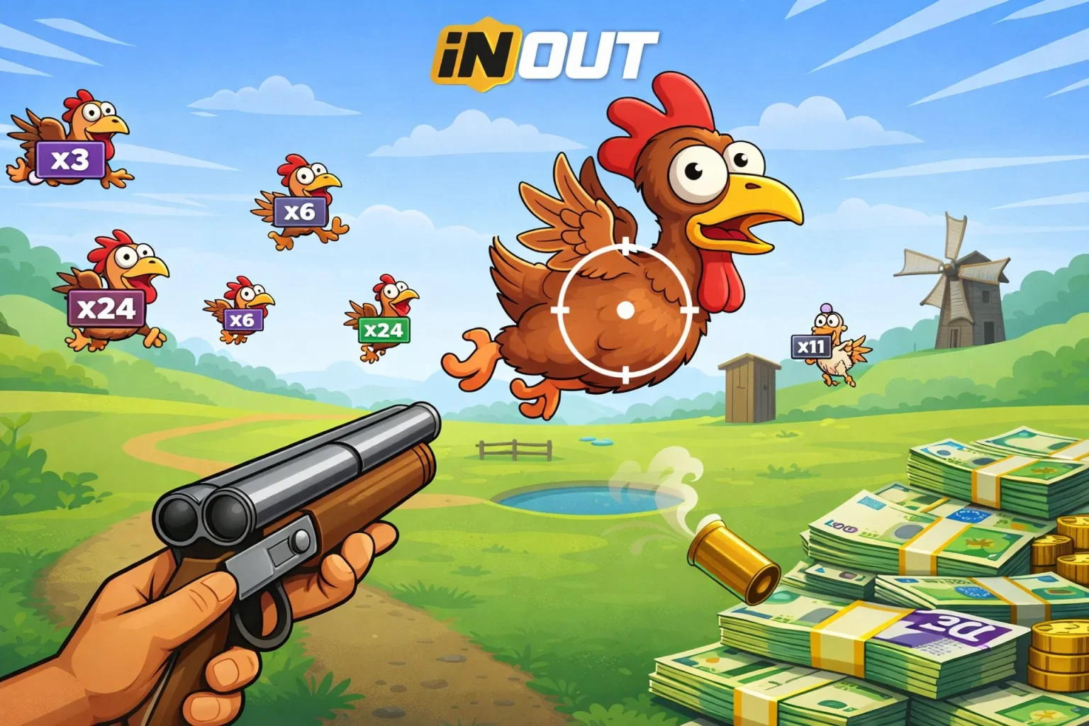 Chicken Shoot Inout Games Iscrizione al Gioco: come iniziare e vincere